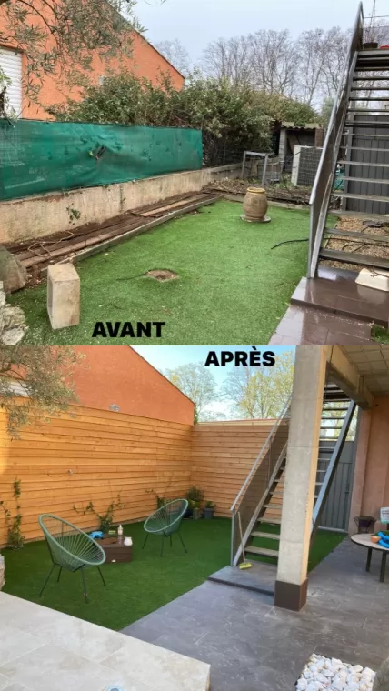 Création d'une palissade pour plus d'intimité