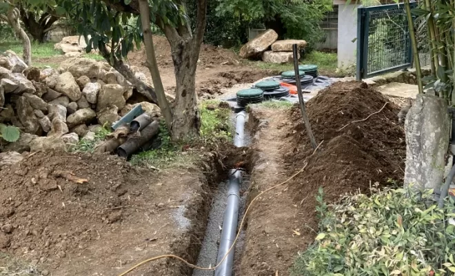 Raccordement de la maison à la filière compacte