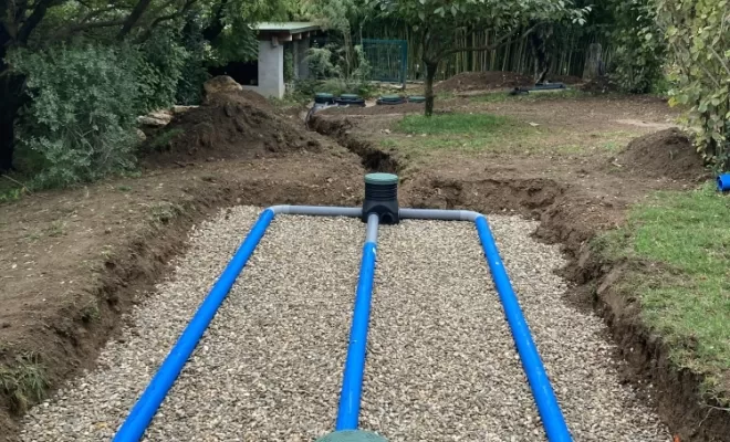 Champ d'épandage selon études de sol