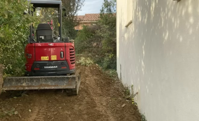 Nettoyage d'un jardin en friche à Saint Jean de la Blaquière, Clermont-l'Hérault, ABJ ENVIRONNEMENT