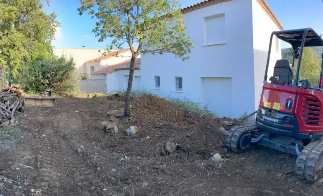 Nettoyage d'un jardin en friche à Saint Jean de la Blaquière, Clermont-l'Hérault, ABJ ENVIRONNEMENT