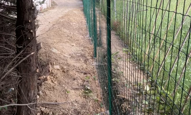 Création d'une clôture "anti sanglier" sur restanques, Clermont-l'Hérault, ABJ ENVIRONNEMENT