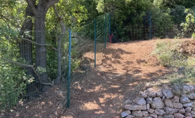 Création d'une clôture "anti sanglier" sur restanques, Clermont-l'Hérault, ABJ ENVIRONNEMENT