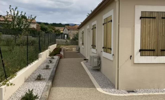 Aménagement complet contour de maison à St Jean de la Blaquière, Clermont-l'Hérault, ABJ ENVIRONNEMENT