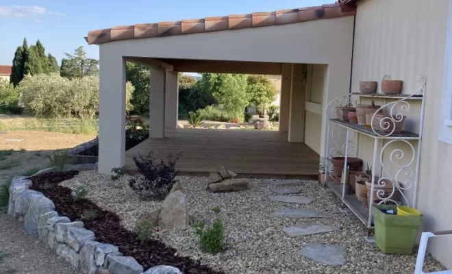 Aménagement complet contour de maison à St Jean de la Blaquière, Clermont-l'Hérault, ABJ ENVIRONNEMENT